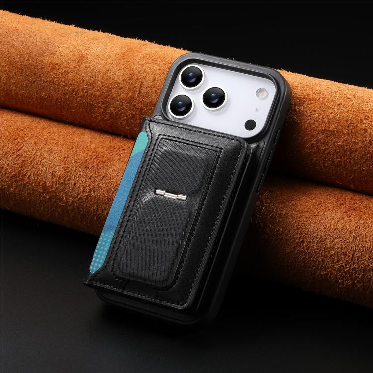 For iPhone 17 Pro CaseNeo Retro Hinge Folding Wallet Magnetic Back Phone Case