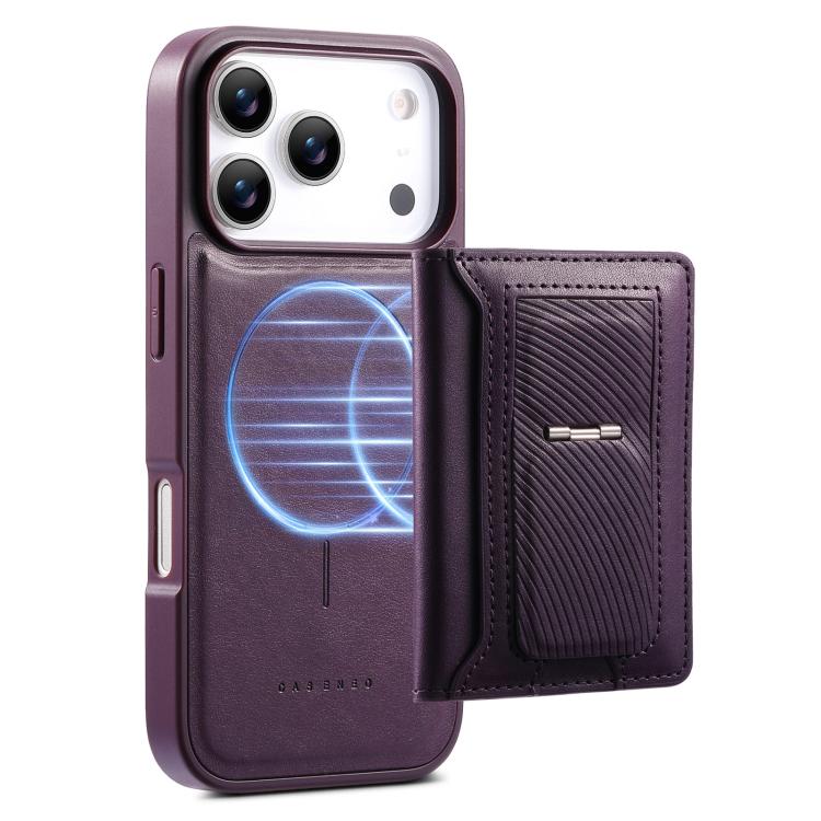 For iPhone 17 Pro CaseNeo Retro Hinge Folding Wallet Magnetic Back Phone Case