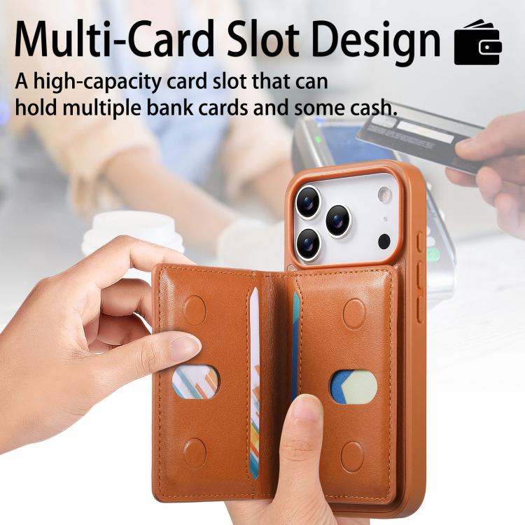 For iPhone 17 Pro Max CaseNeo Retro Hinge Folding Wallet Magnetic Back Phone Case