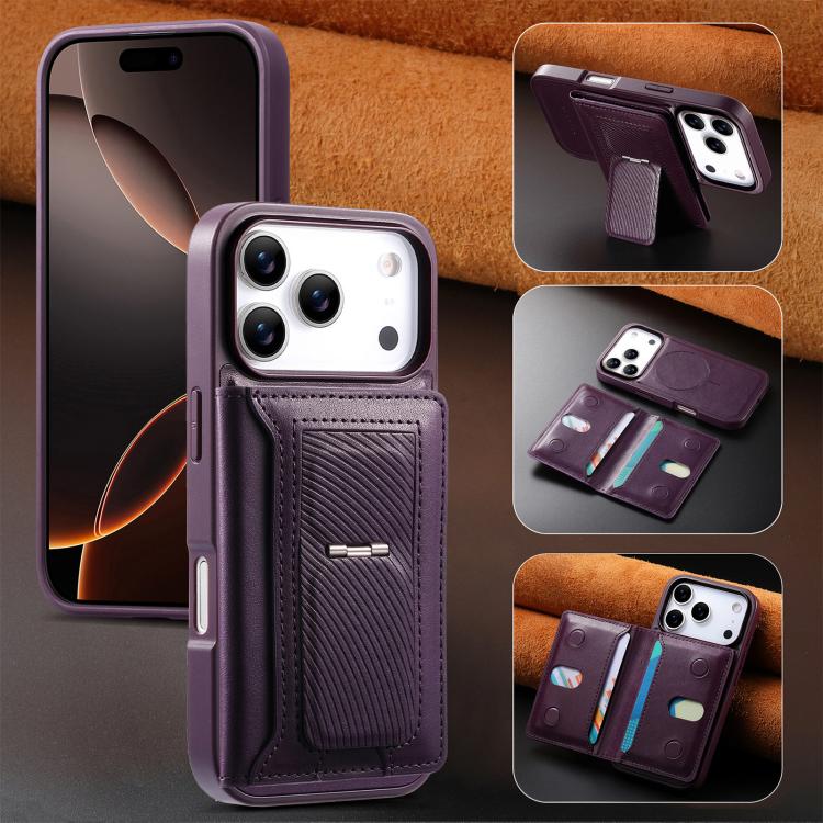 For iPhone 17 Pro Max CaseNeo Retro Hinge Folding Wallet Magnetic Back Phone Case