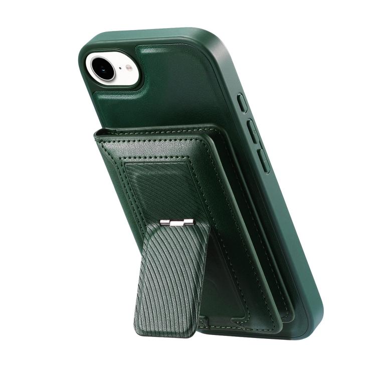 For iPhone 17e / 16e CaseNeo Retro Hinge Folding Wallet Magnetic Back Phone Case