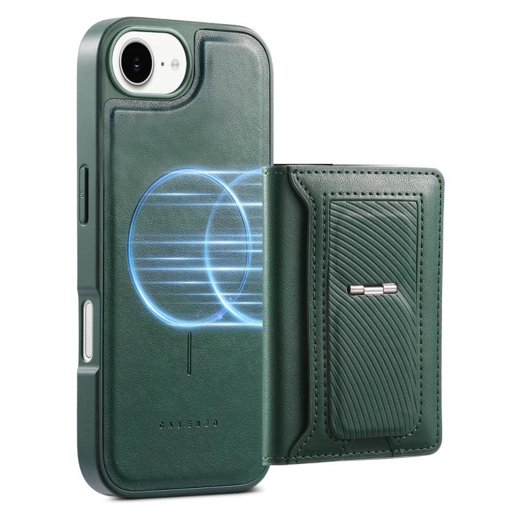 For iPhone 17e / 16e CaseNeo Retro Hinge Folding Wallet Magnetic Back Phone Case