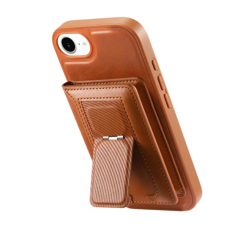 For iPhone 17e / 16e CaseNeo Retro Hinge Folding Wallet Magnetic Back Phone Case