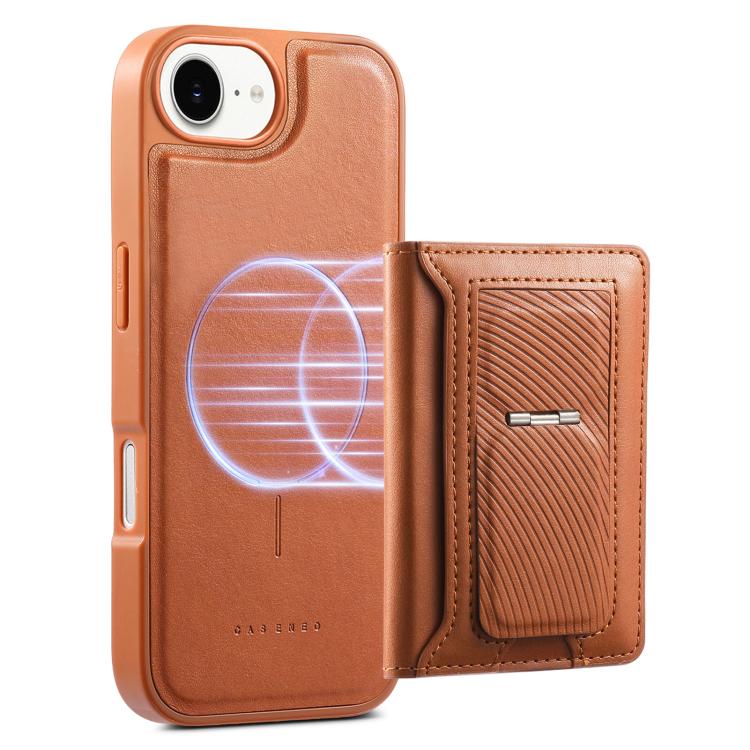 For iPhone 17e / 16e CaseNeo Retro Hinge Folding Wallet Magnetic Back Phone Case