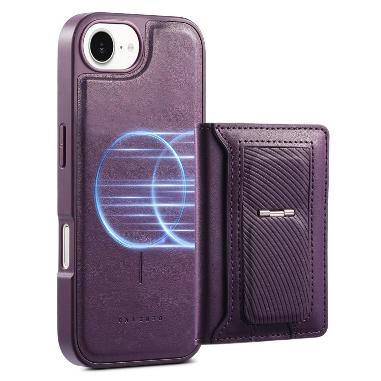 For iPhone 17e / 16e CaseNeo Retro Hinge Folding Wallet Magnetic Back Phone Case
