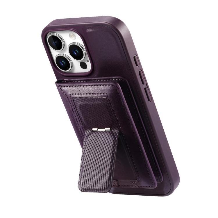 For iPhone 16 Pro CaseNeo Retro Hinge Folding Wallet Magnetic Back Phone Case