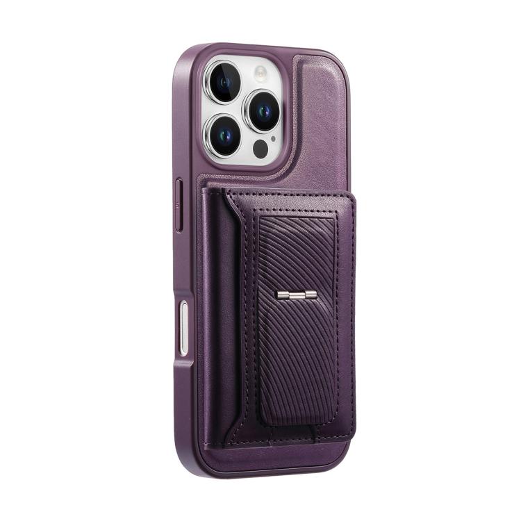 For iPhone 15 Pro CaseNeo Retro Hinge Folding Wallet Magnetic Back Phone Case