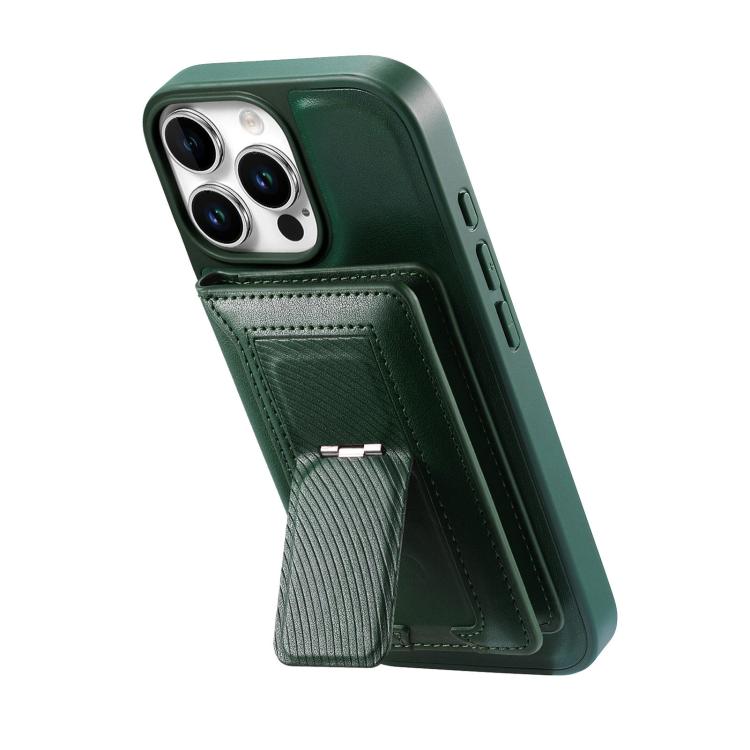 For iPhone 15 Pro Max CaseNeo Retro Hinge Folding Wallet Magnetic Back Phone Case