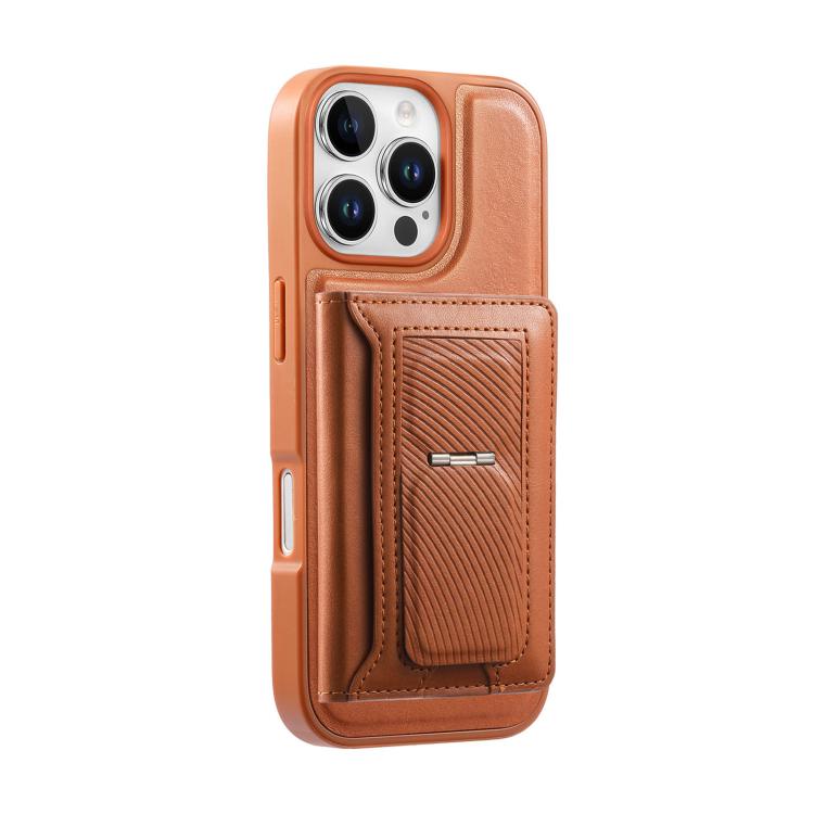 For iPhone 15 Pro Max CaseNeo Retro Hinge Folding Wallet Magnetic Back Phone Case