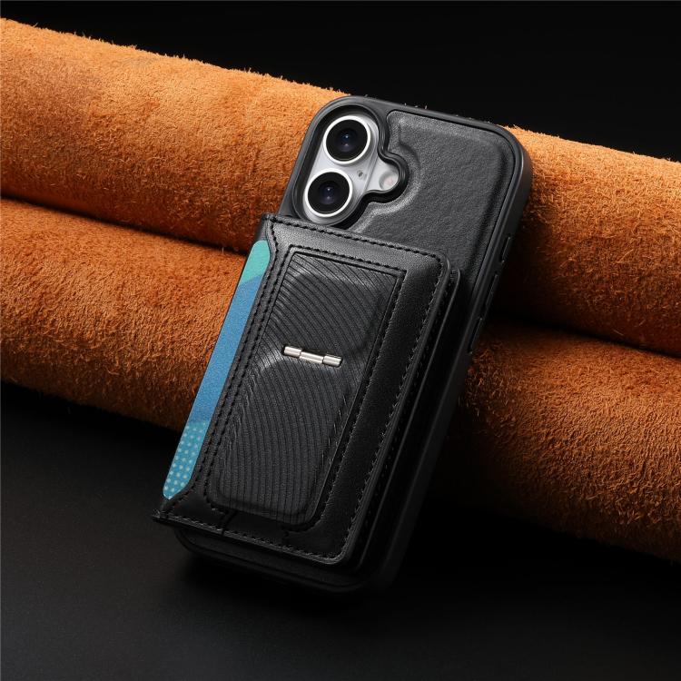 For iPhone 14 CaseNeo Retro Hinge Folding Wallet Magnetic Back Phone Case
