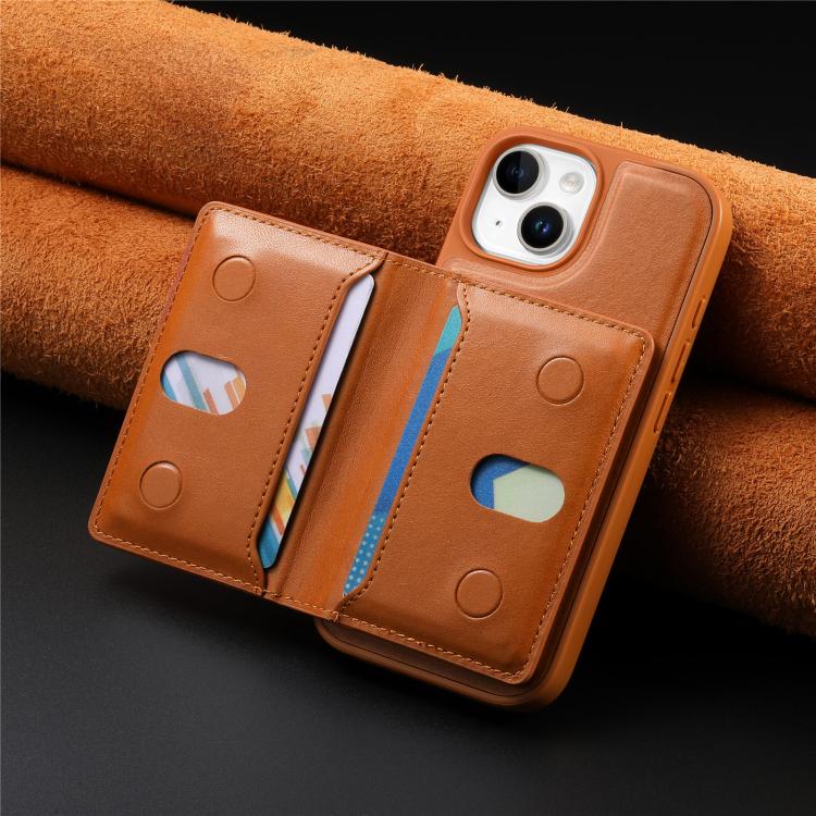 For iPhone 14 CaseNeo Retro Hinge Folding Wallet Magnetic Back Phone Case