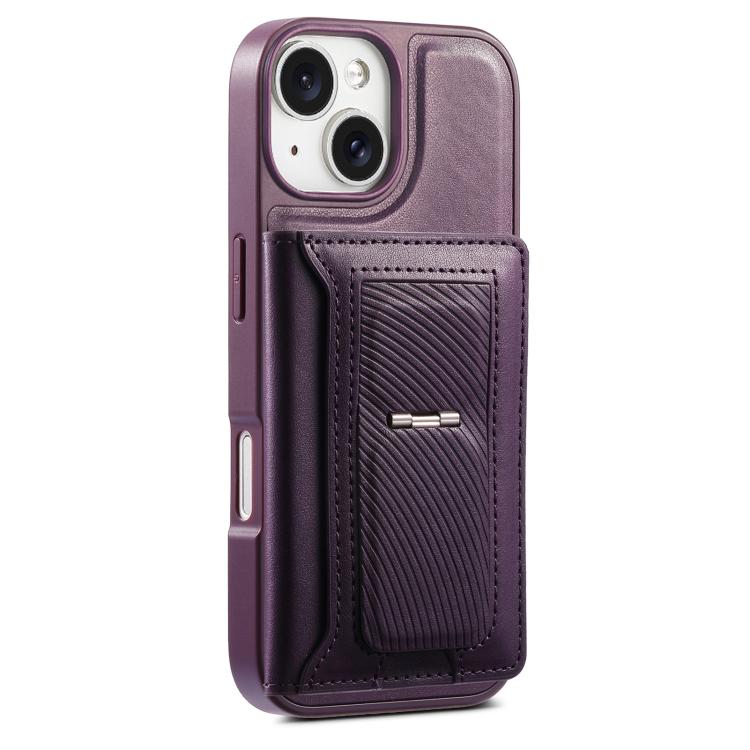 For iPhone 14 CaseNeo Retro Hinge Folding Wallet Magnetic Back Phone Case
