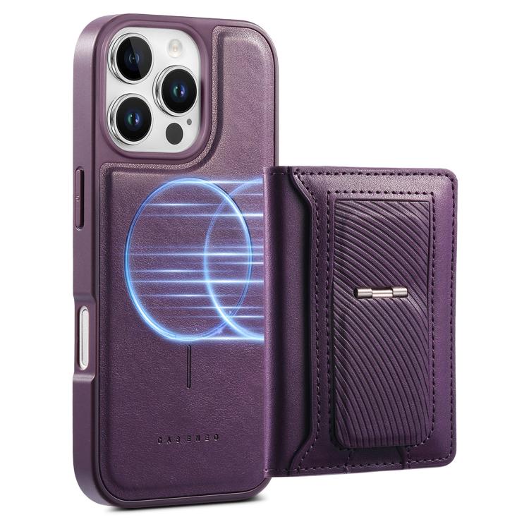 For iPhone 14 Pro CaseNeo Retro Hinge Folding Wallet Magnetic Back Phone Case