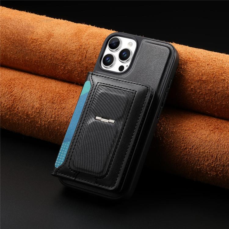 For iPhone 14 Pro Max CaseNeo Retro Hinge Folding Wallet Magnetic Back Phone Case