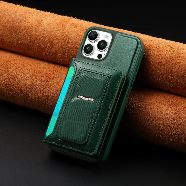 For iPhone 14 Pro Max CaseNeo Retro Hinge Folding Wallet Magnetic Back Phone Case
