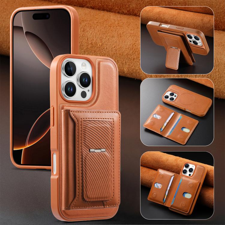 For iPhone 13 Pro CaseNeo Retro Hinge Folding Wallet Magnetic Back Phone Case