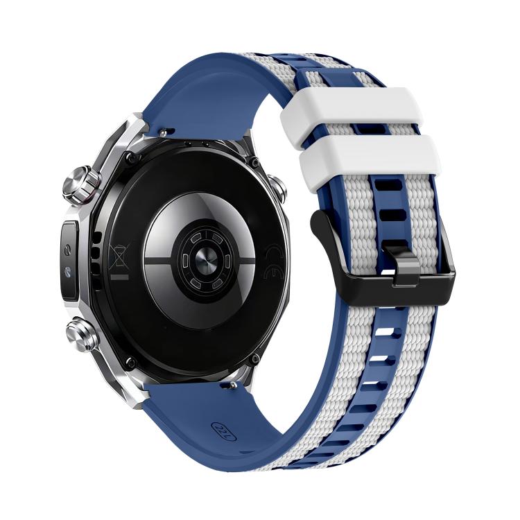 For Huawei Watch GT 6 Pro Spring Bar Style PC Watch Case Integrated Two Color Silicone Watch Band