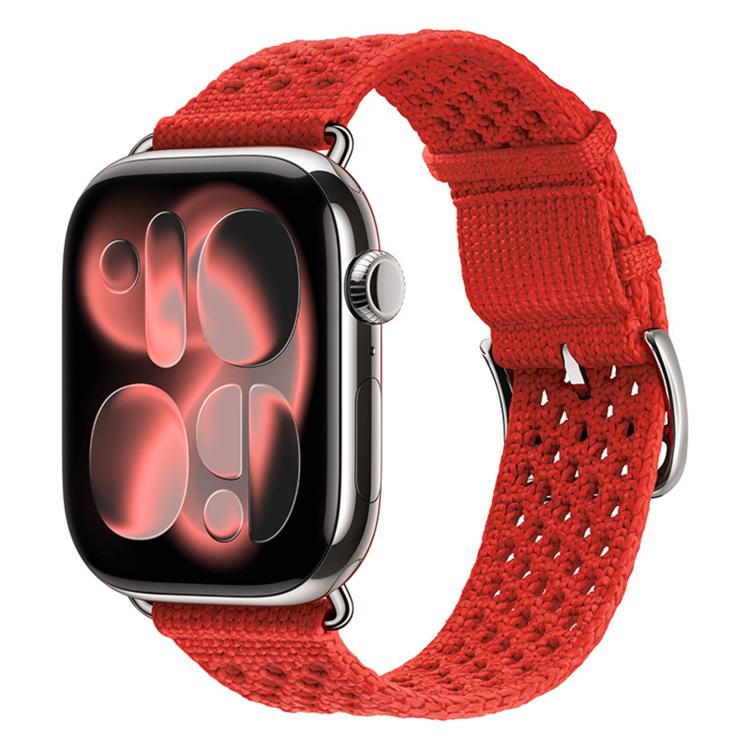 For Apple Watch 46mm / 49mm / 45mm / 44mm Openwork Knitted Weaving Watch Band