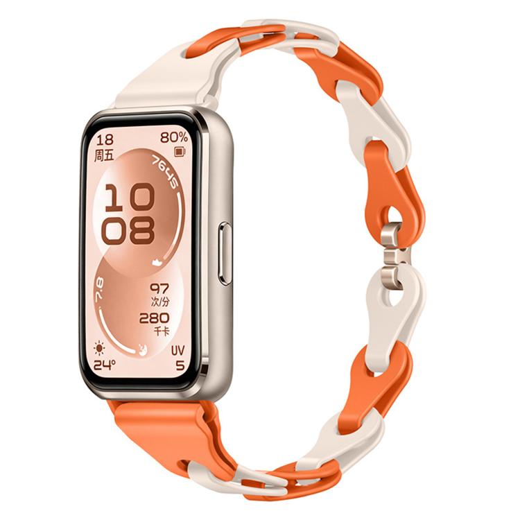 For Huawei Watch Band 11 / Band 11 Pro Fashionable Hollowed Bracelet Silicone Watch Band