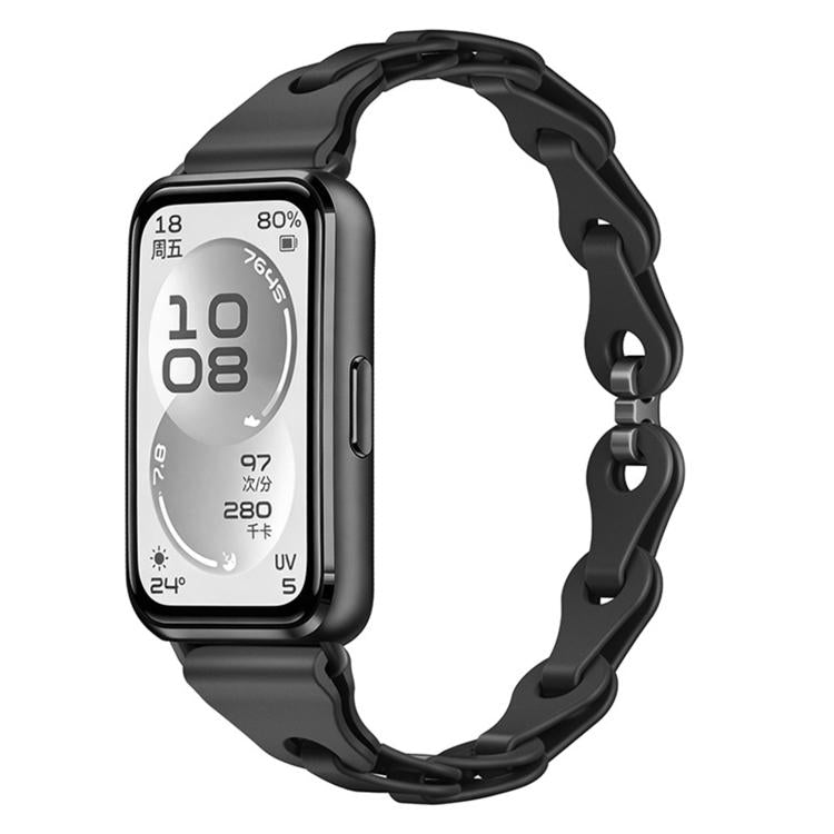 For Huawei Watch Band 11 / Band 11 Pro Fashionable Hollowed Bracelet Silicone Watch Band