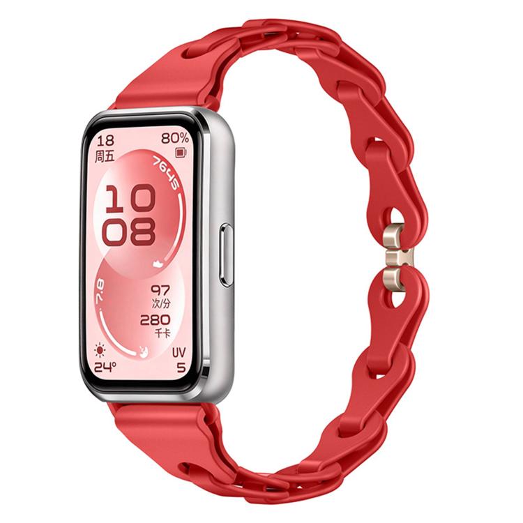 For Huawei Watch Band 11 / Band 11 Pro Fashionable Hollowed Bracelet Silicone Watch Band