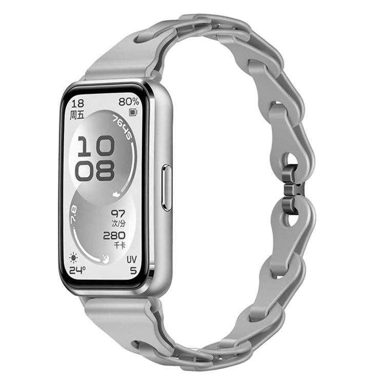For Huawei Watch Band 11 / Band 11 Pro Fashionable Hollowed Bracelet Silicone Watch Band