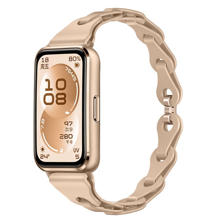 For Huawei Watch Band 11 / Band 11 Pro Fashionable Hollowed Bracelet Silicone Watch Band