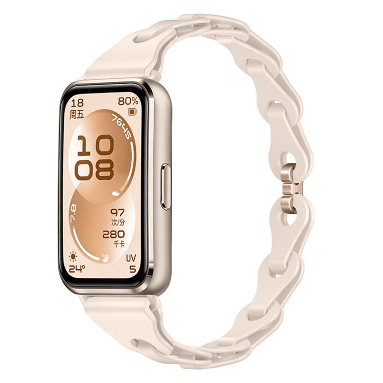 For Huawei Watch Band 11 / Band 11 Pro Fashionable Hollowed Bracelet Silicone Watch Band