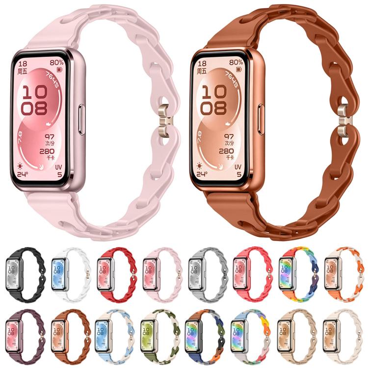 For Huawei Watch Band 11 / Band 11 Pro Fashionable Hollowed Bracelet Silicone Watch Band