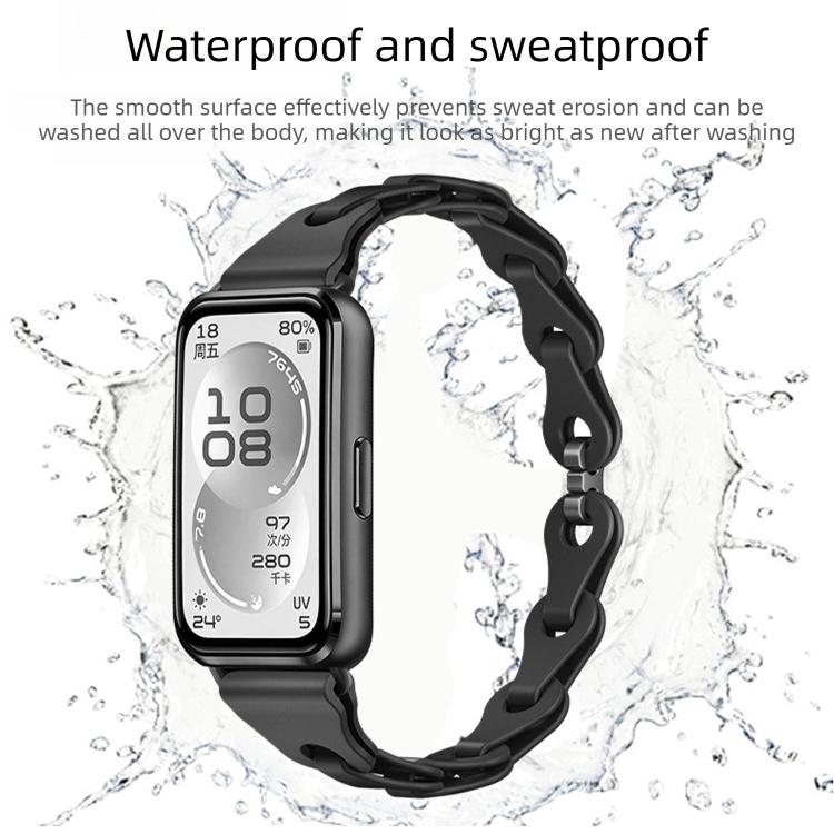For Huawei Watch Band 11 / Band 11 Pro Fashionable Hollowed Bracelet Silicone Watch Band