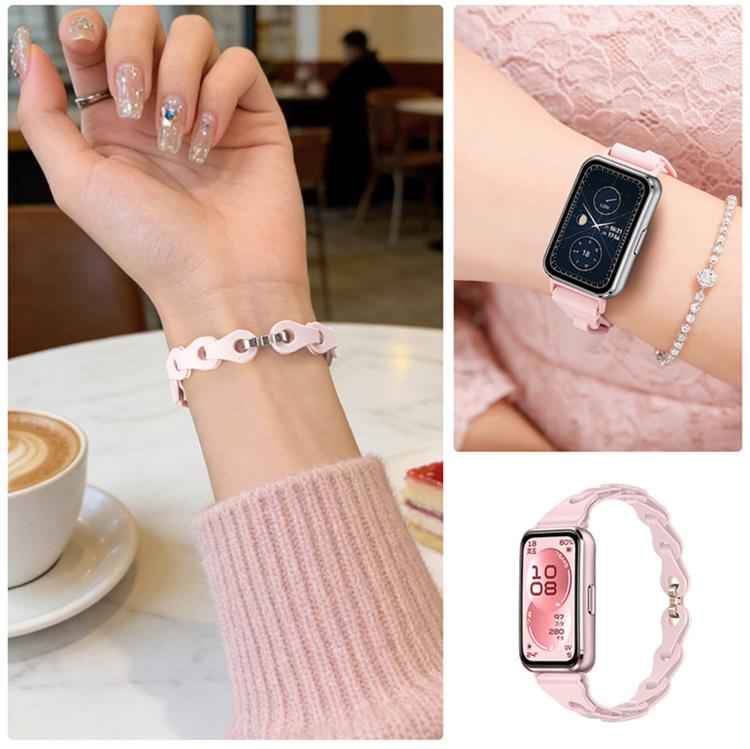 For Huawei Watch Band 11 / Band 11 Pro Fashionable Hollowed Bracelet Silicone Watch Band