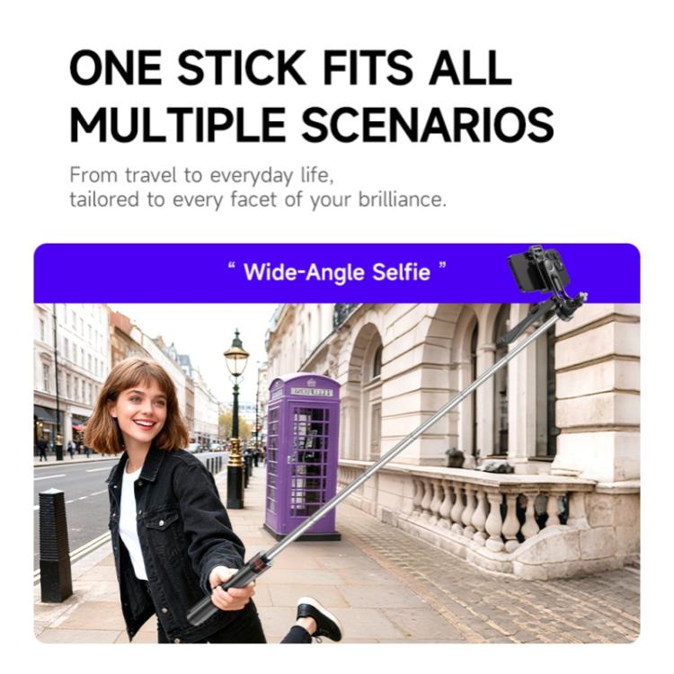 F05 For Photography Vlogging Remote Control Phone Holder Extendable Selfie Stick Tripod Stand