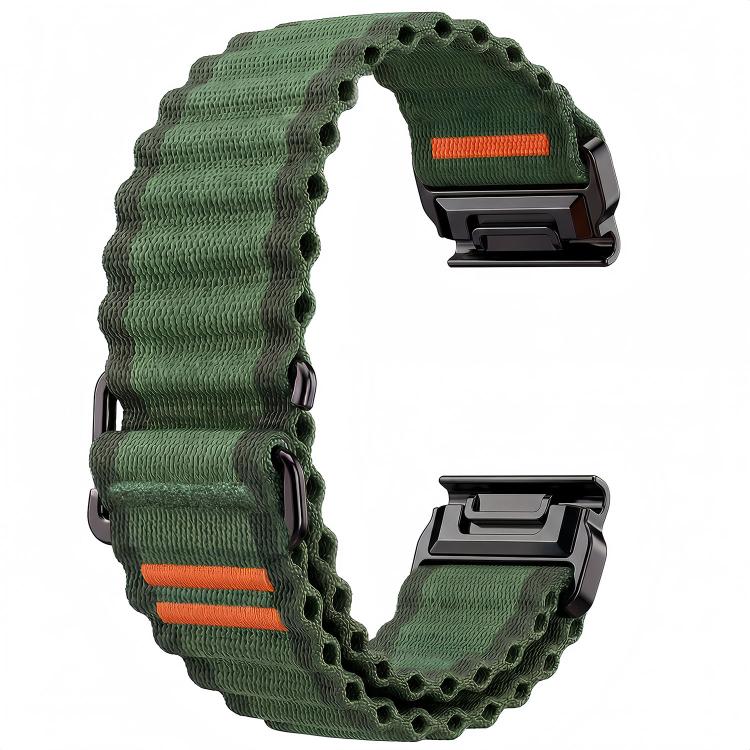 For Gamin 26mm Ocean Wave Texture Nylon Watch Band
