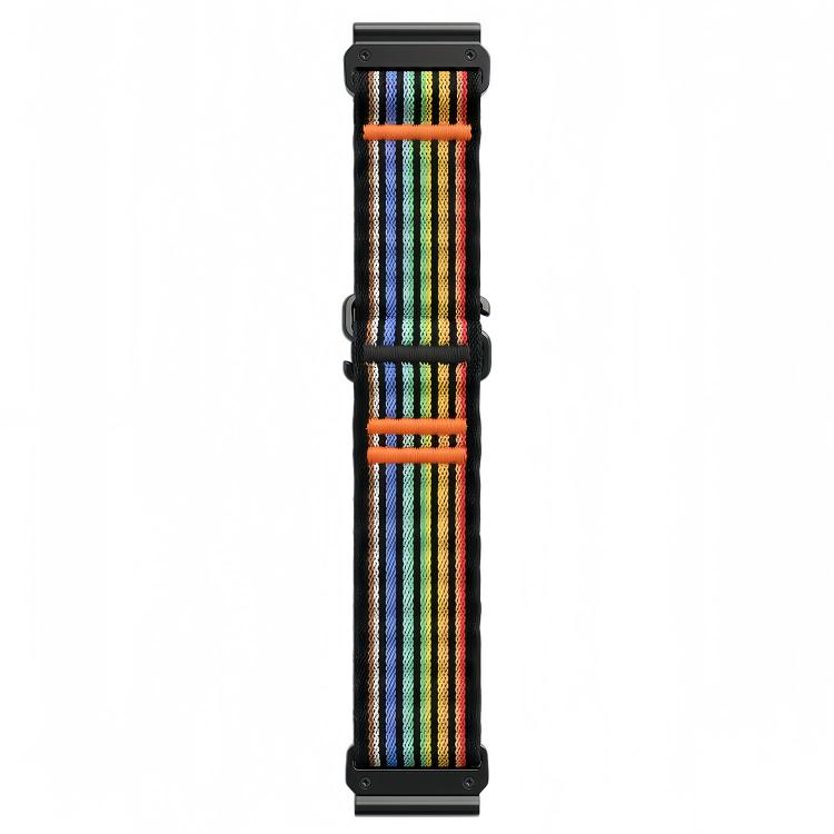 For Gamin 22mm Ocean Wave Texture Nylon Watch Band