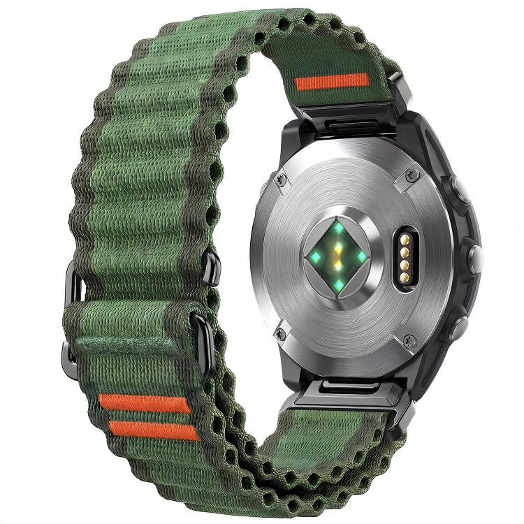 For Gamin 20mm Ocean Wave Texture Nylon Watch Band