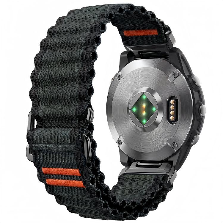 For Gamin 20mm Ocean Wave Texture Nylon Watch Band