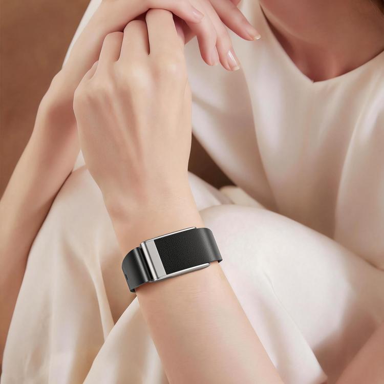 For WHOOP 5.0 Electrocardiogram Slim Nail Buckle Vegan Leather Watch Band