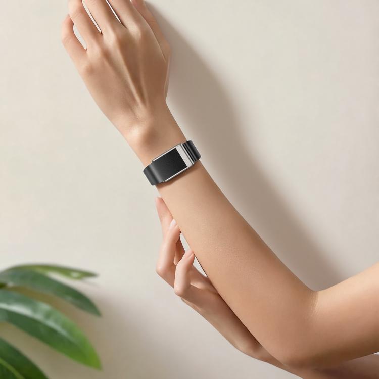 For WHOOP 5.0 Electrocardiogram Slim Nail Buckle Vegan Leather Watch Band