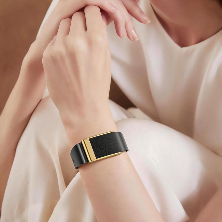 For WHOOP 5.0 Electrocardiogram Slim Nail Buckle Vegan Leather Watch Band