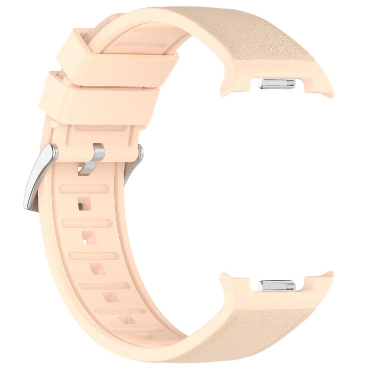 For Samsung Galaxy Watch8 / Watch8 Classic Silicone Integrated Vegan Leather Watch Band