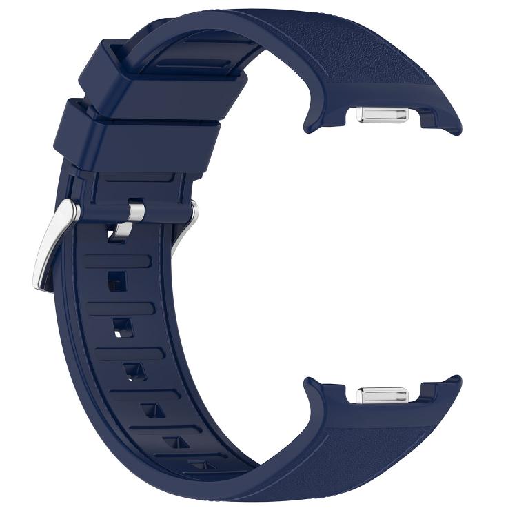 For Samsung Galaxy Watch8 / Watch8 Classic Silicone Integrated Vegan Leather Watch Band