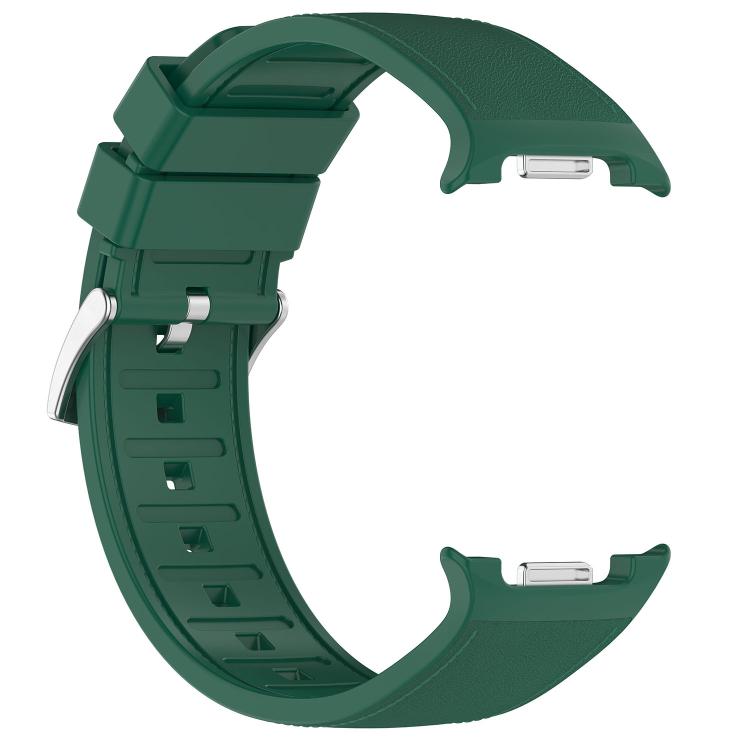 For Samsung Galaxy Watch8 / Watch8 Classic Silicone Integrated Vegan Leather Watch Band