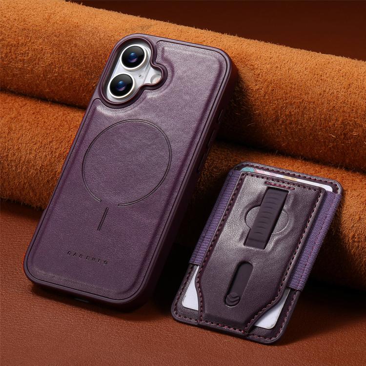 For iPhone 17 CaseNeo Retro Wristband Elastic Card Bag Magnetic Back Phone Case