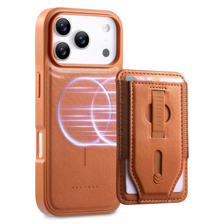 For iPhone 17 Pro Max CaseNeo Retro Wristband Elastic Card Bag Magnetic Back Phone Case