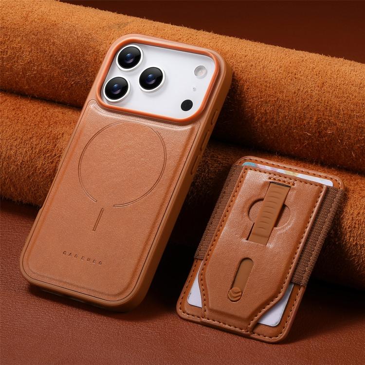 For iPhone 17 Pro Max CaseNeo Retro Wristband Elastic Card Bag Magnetic Back Phone Case
