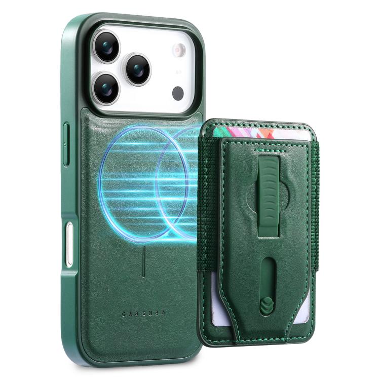For iPhone 17 Pro Max CaseNeo Retro Wristband Elastic Card Bag Magnetic Back Phone Case