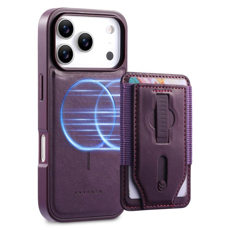 For iPhone 17 Pro Max CaseNeo Retro Wristband Elastic Card Bag Magnetic Back Phone Case