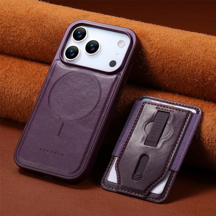For iPhone 17 Pro Max CaseNeo Retro Wristband Elastic Card Bag Magnetic Back Phone Case