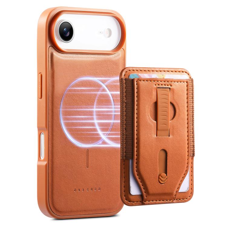 For iPhone Air CaseNeo Retro Wristband Elastic Card Bag Magnetic Back Phone Case