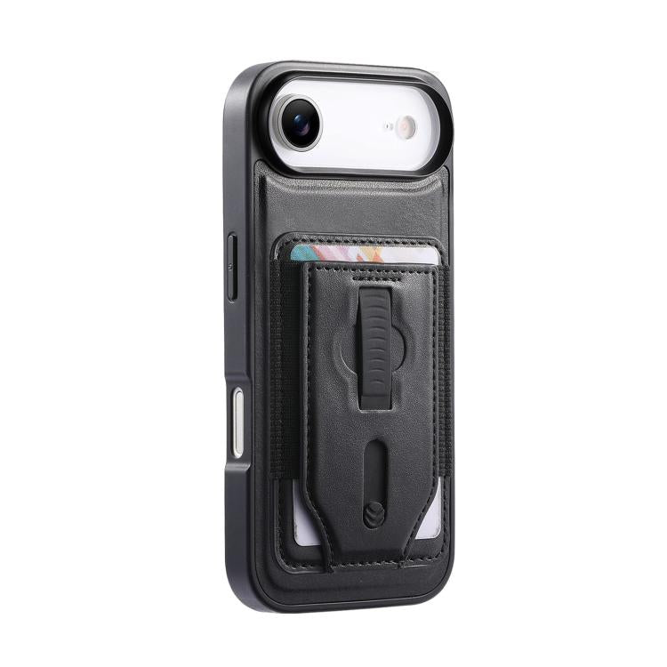 For iPhone Air CaseNeo Retro Wristband Elastic Card Bag Magnetic Back Phone Case